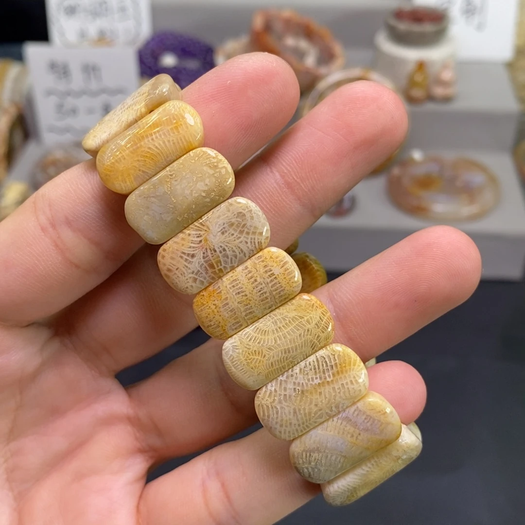 硅化玉未镶嵌手链