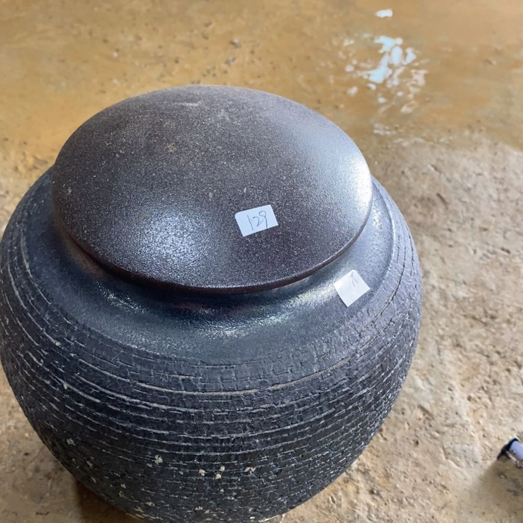 浪鬼柴烧，柴烧美器 不退换月***装磨底款 罐