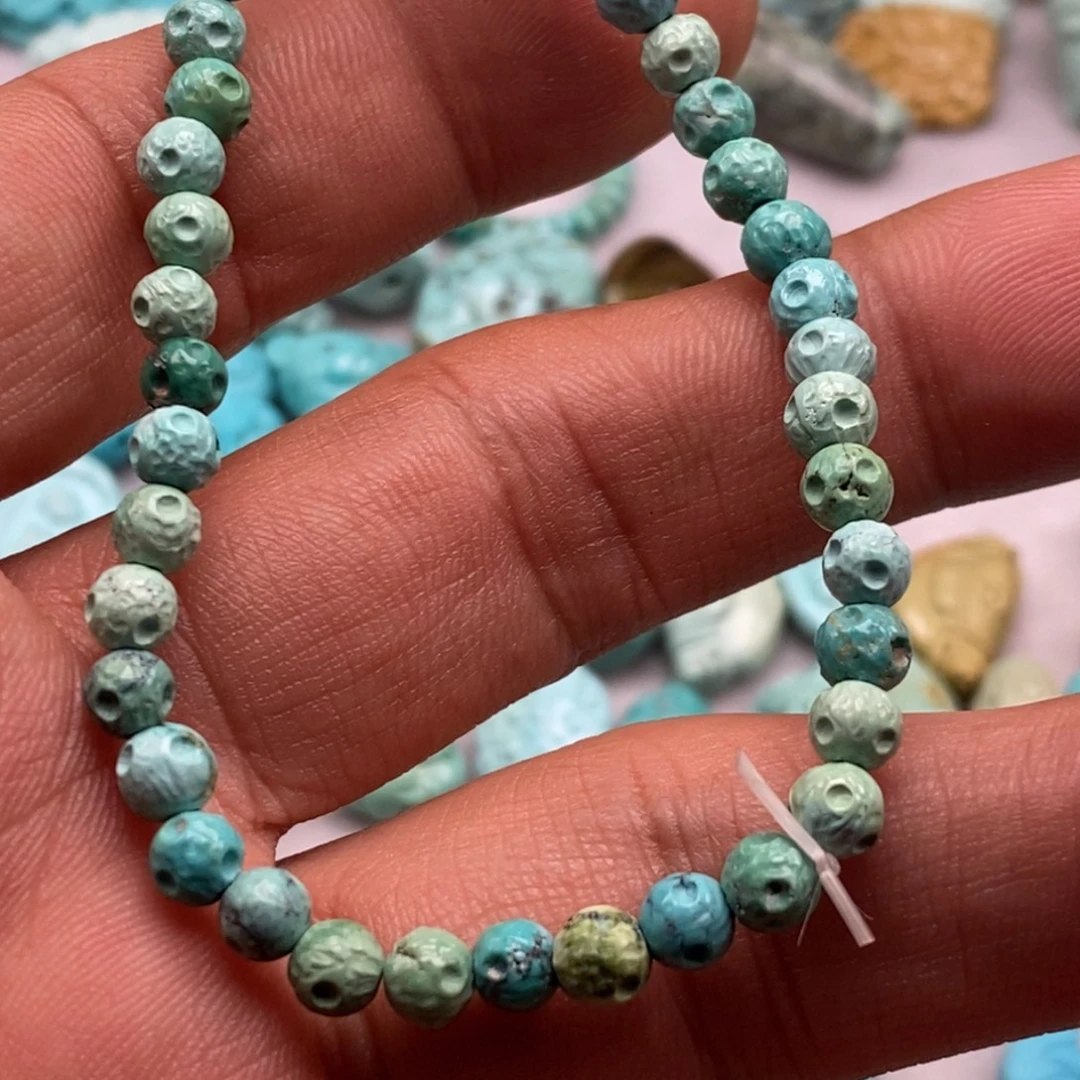 绿松石未镶嵌珠宝半成品