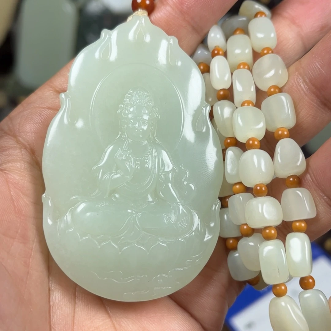 和田玉未镶嵌挂件