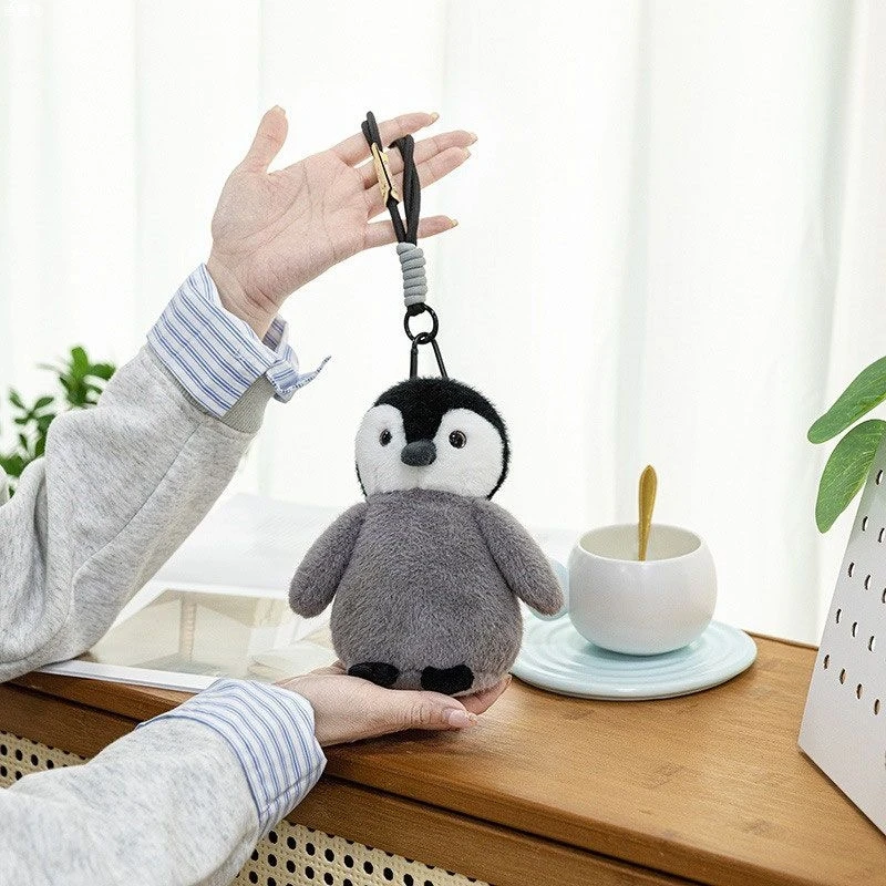 掌中宝可爱企鹅毛绒玩具公仔猪猪玩偶挂件布娃娃大象河马鸭嘴兽