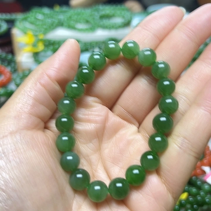 和田玉（碧玉）未镶嵌手链