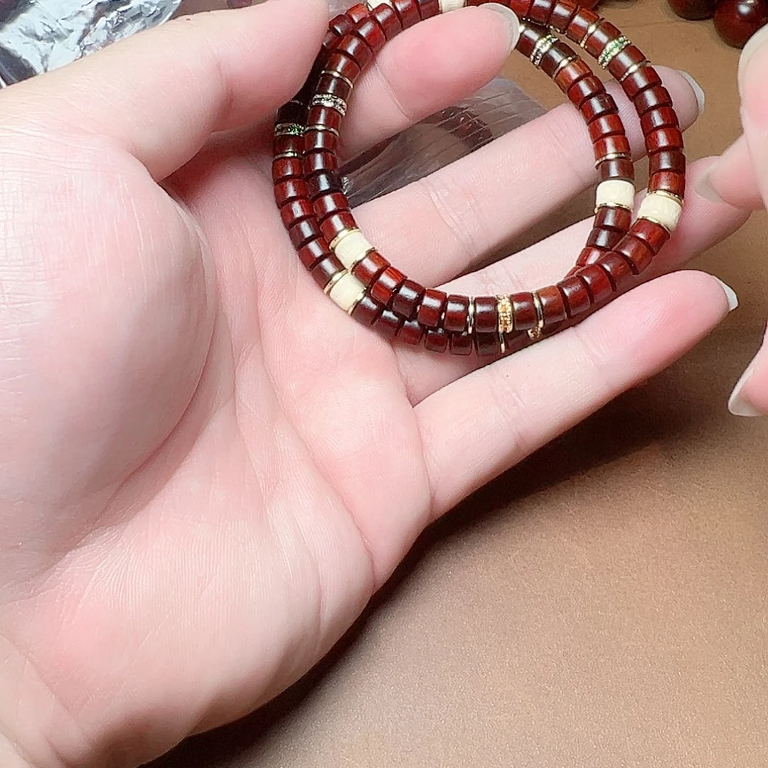 云***君小叶紫檀手串/手链47琴料diy