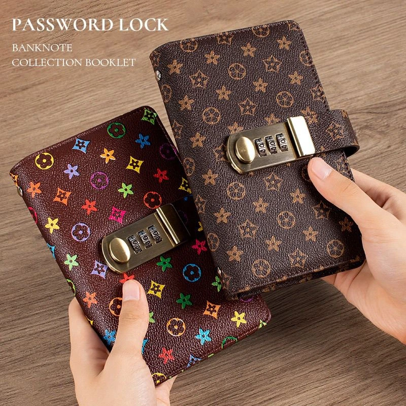 【密码锁现金本】2025存钱收纳大容量存单存放理财账本存钱夹钱册