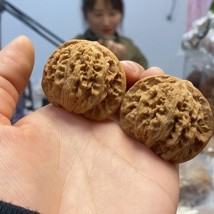 文玩核桃把件43老款狮子头