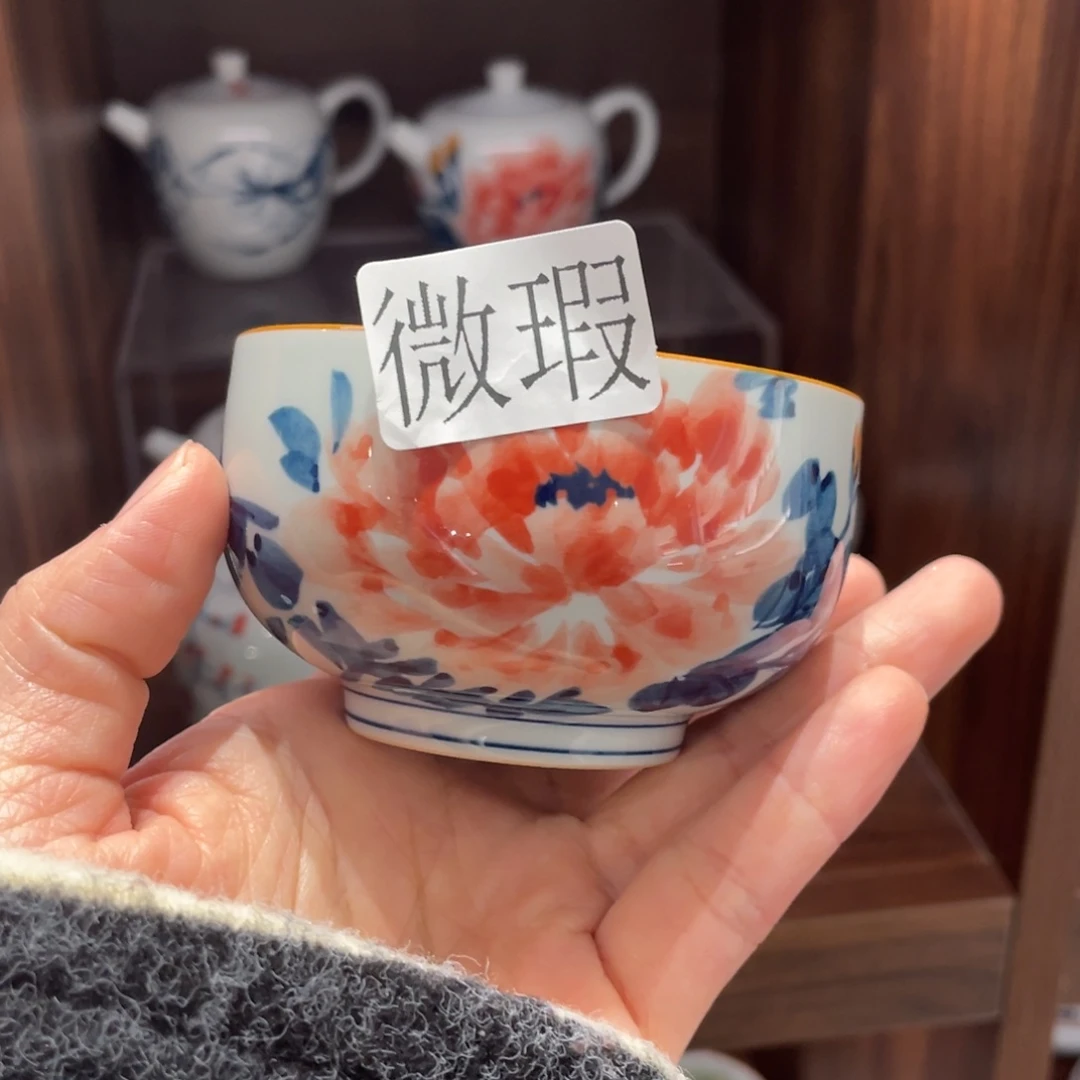 有瑕釉下彩纯手绘