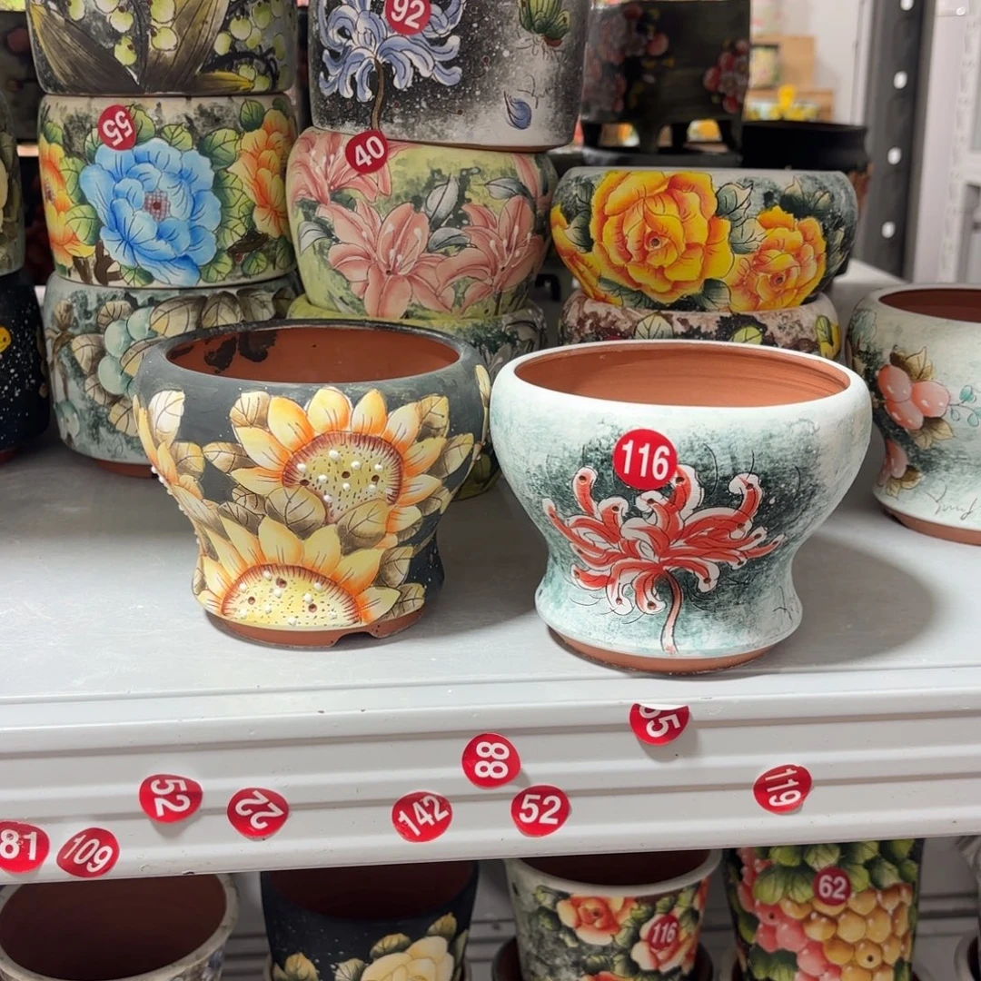 景德镇手绘花盆陶瓷10/10