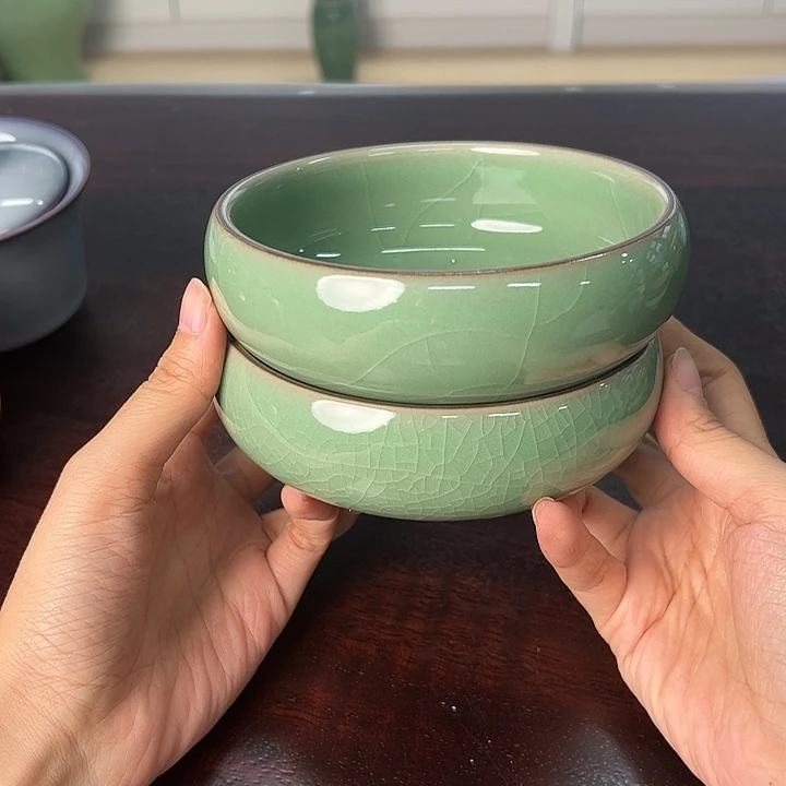 龙泉云间青瓷小米茶器