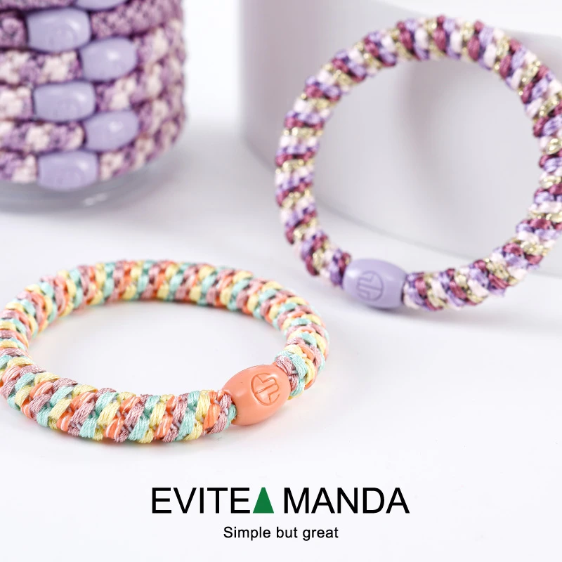Evtea manda/新款天王嫂粗款高弹力皮筋发圈耐用不伤发基础DB