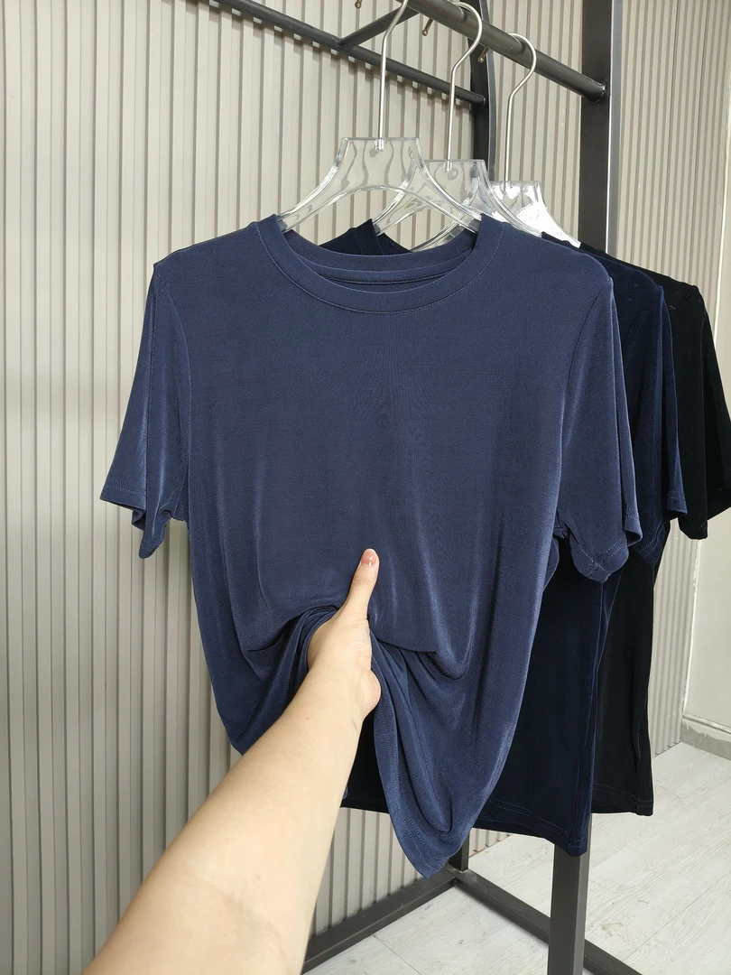 2025进口三醋酸针织凉感t(圆领)(v领)