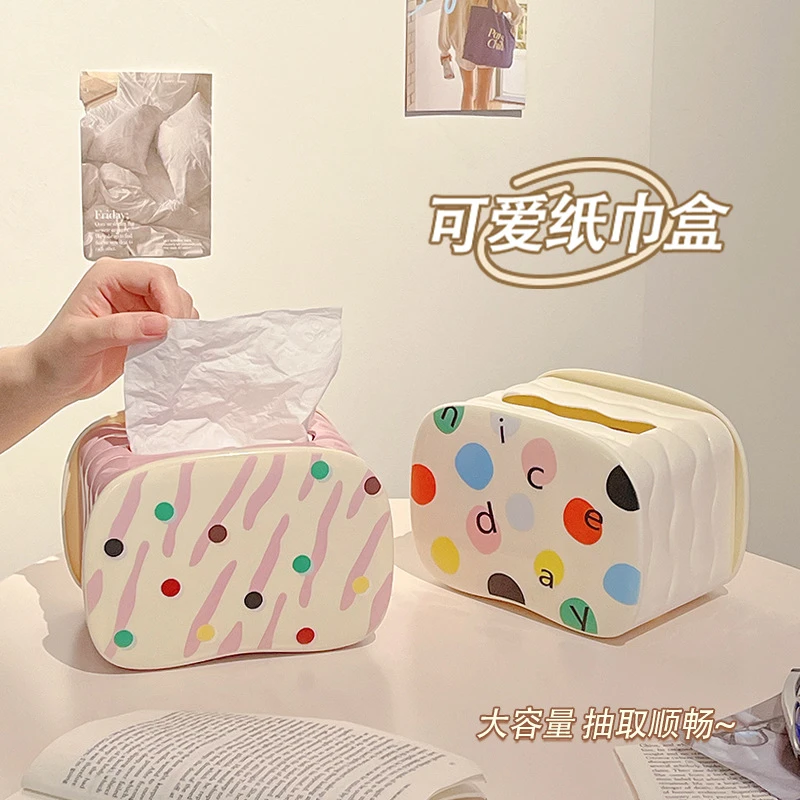 ABS创意简约弹簧纸巾盒卫生间客厅卧室个性时尚纸抽盒桌面茶几抽