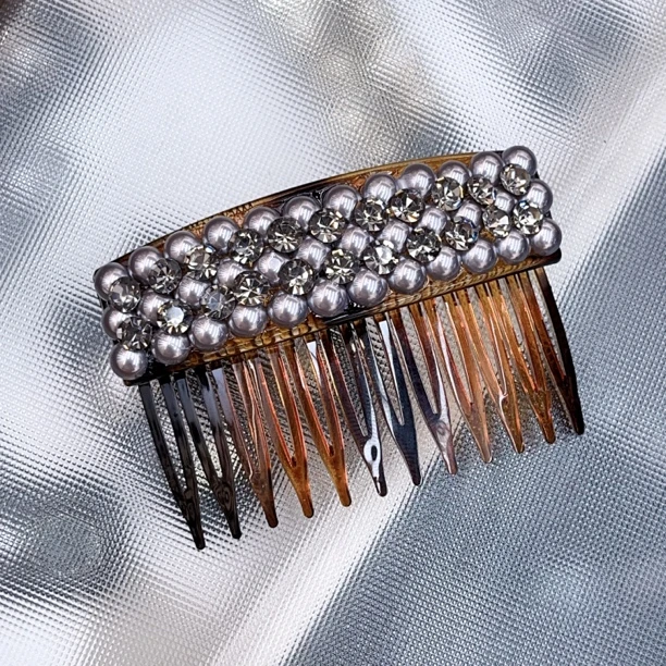 S668韩代灰色猪猪插梳