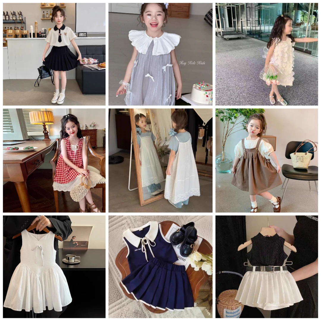 401-475儿童百搭时尚套装单件夏款洋气时髦韩版女孩女童小童牛仔