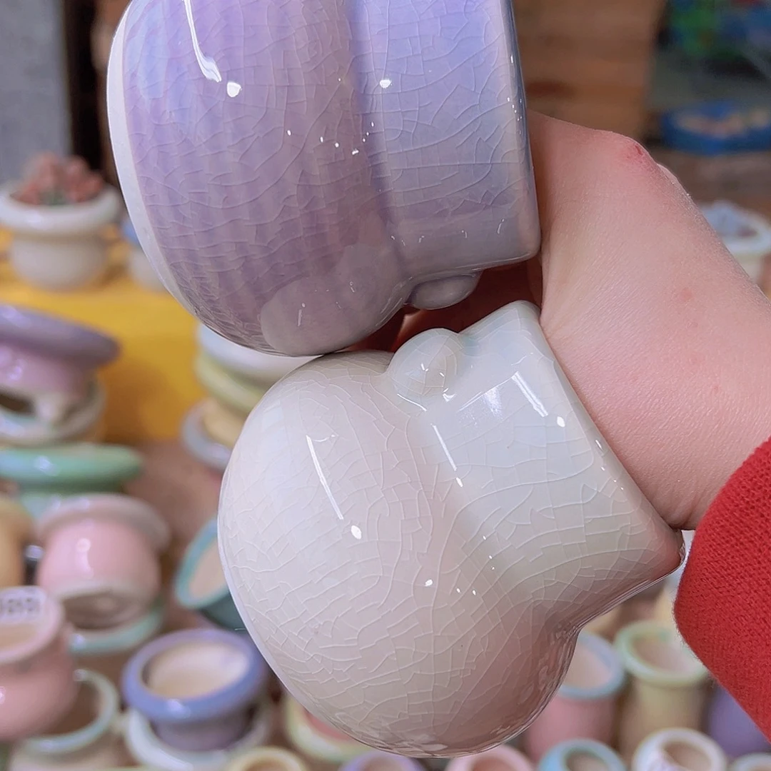 红陶陶瓷花盆当场满12包邮