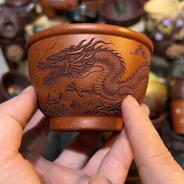 茶杯紫砂宜兴紫砂主人杯