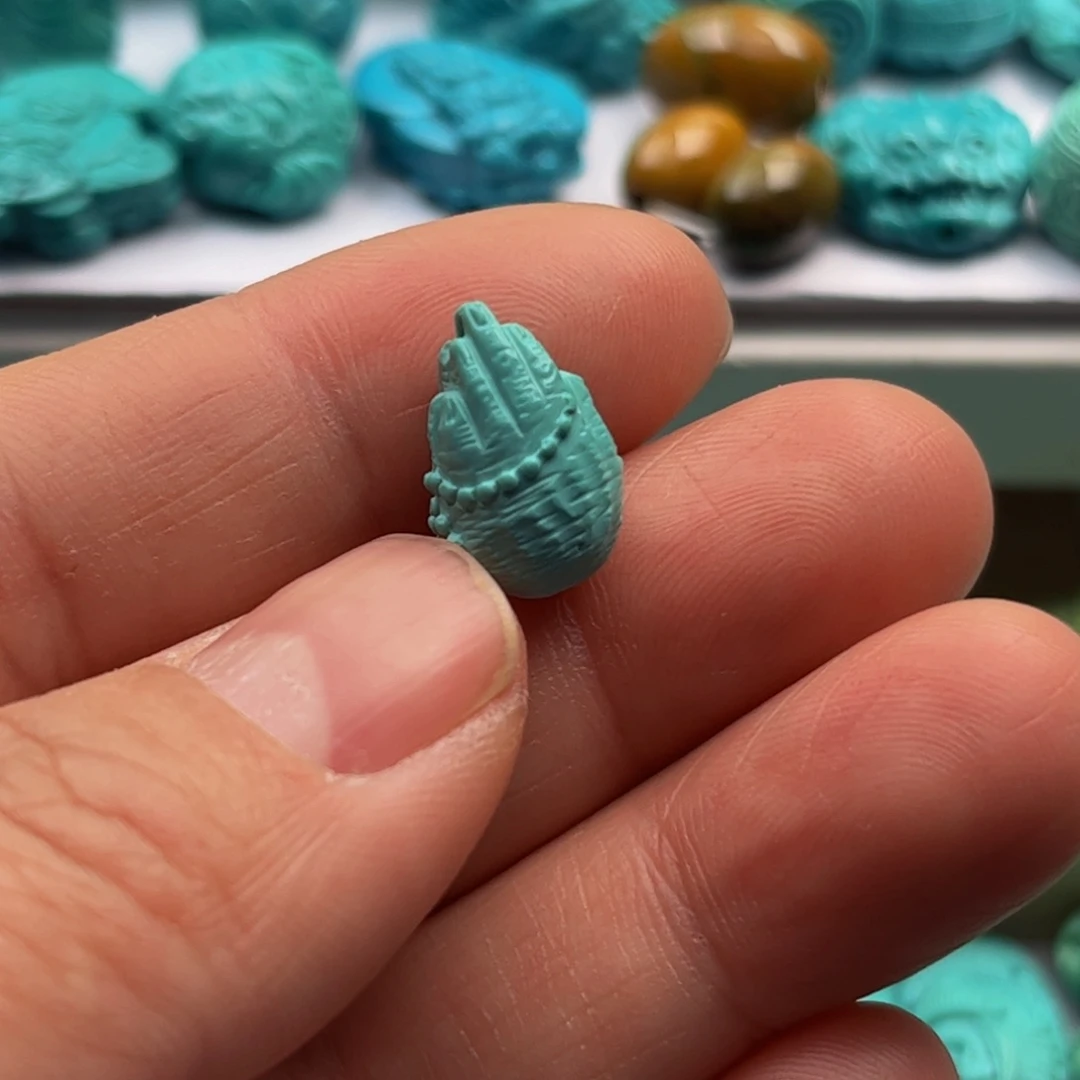 绿松石佛手未镶嵌