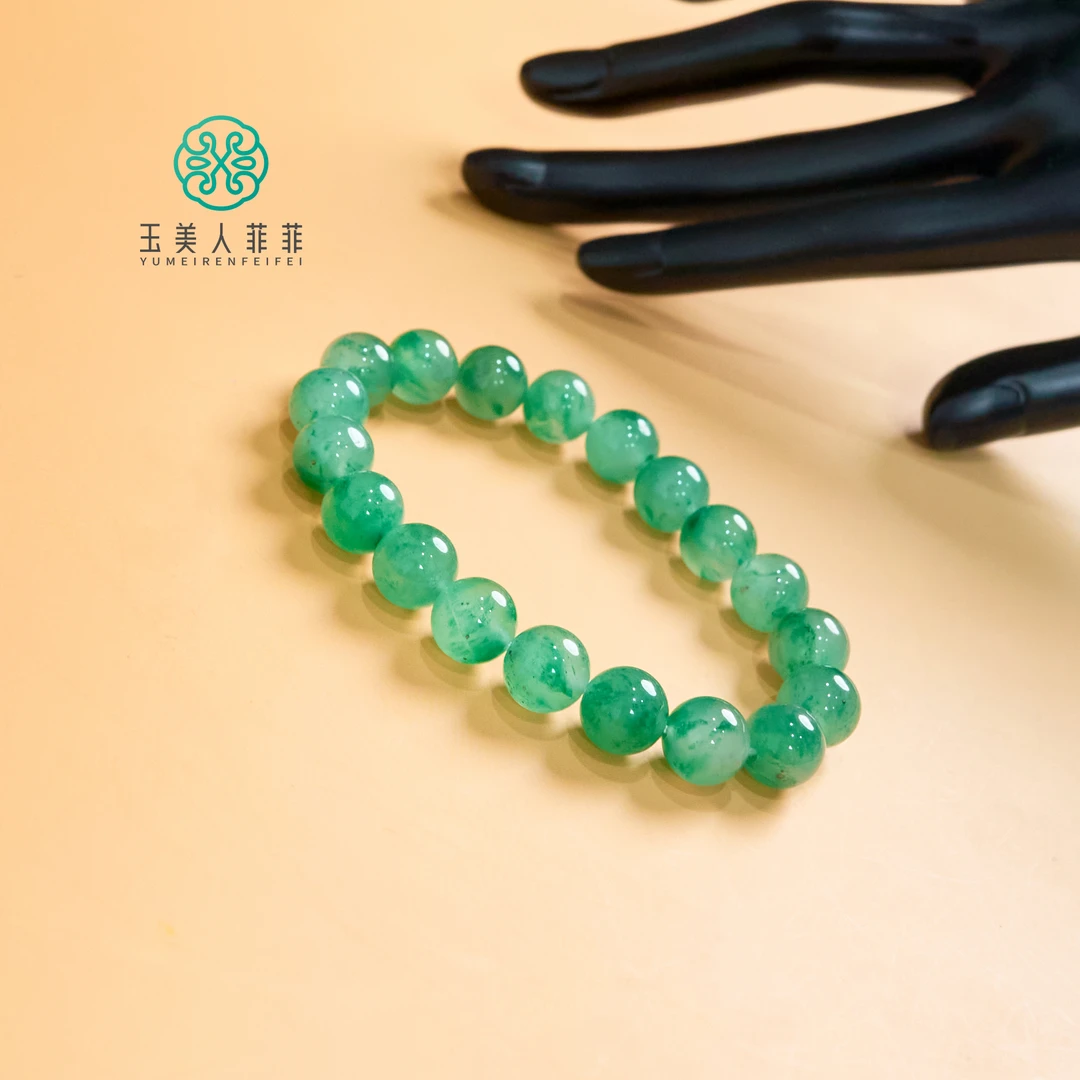 石惑珠宝~独龙玉单圈圆珠手串10mm