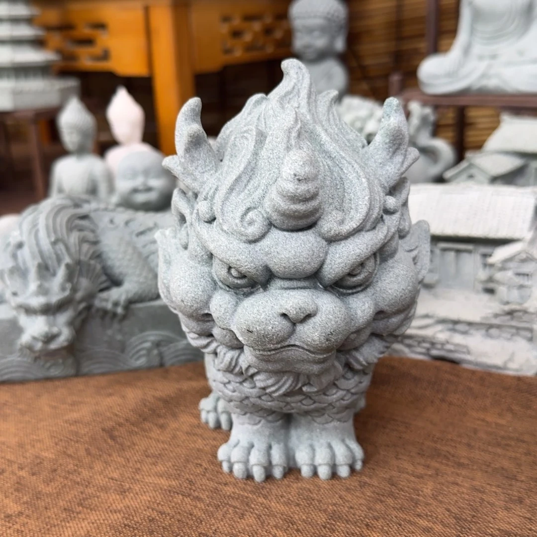 石材青砂石蹲着貔貅