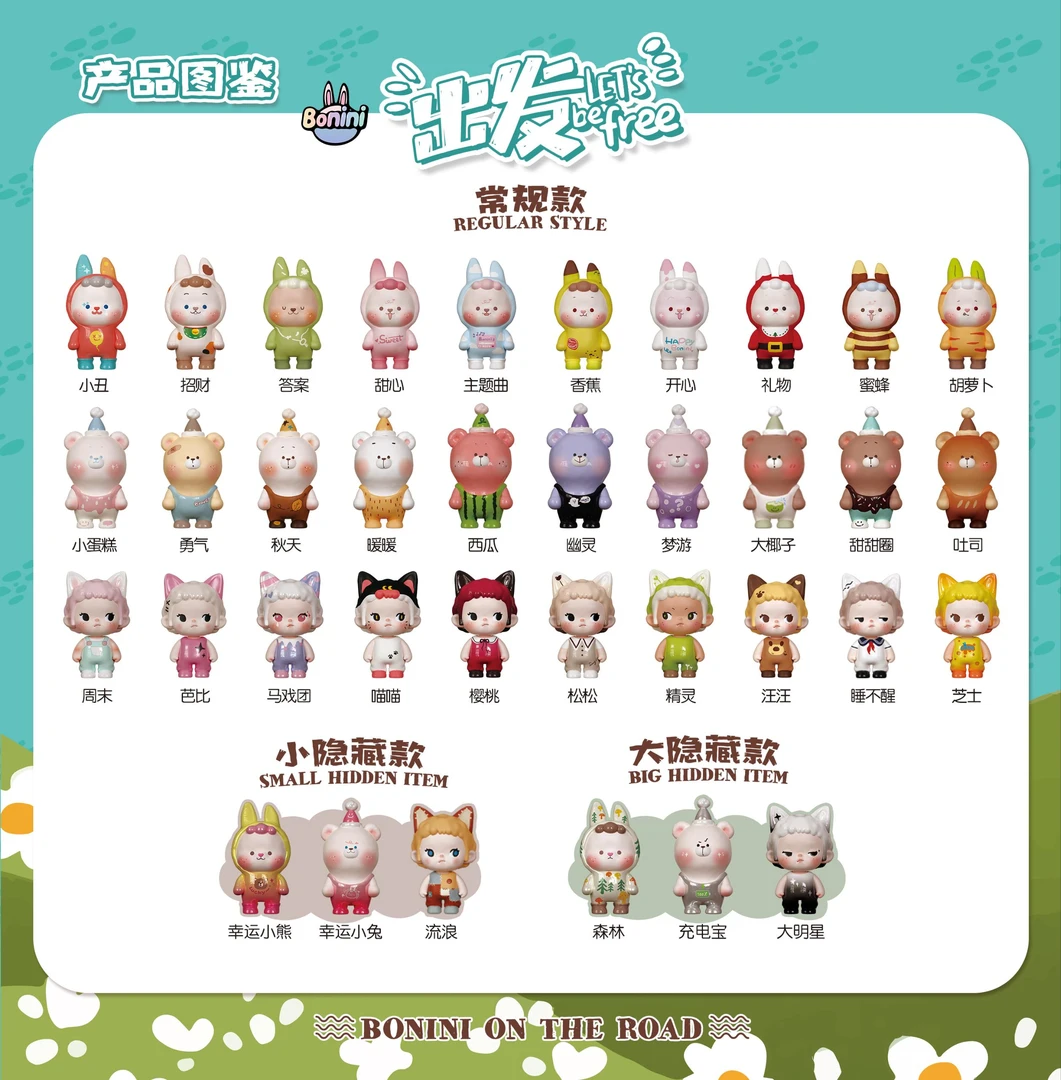 （拆盒）不二新品bonini出发系列萌粒