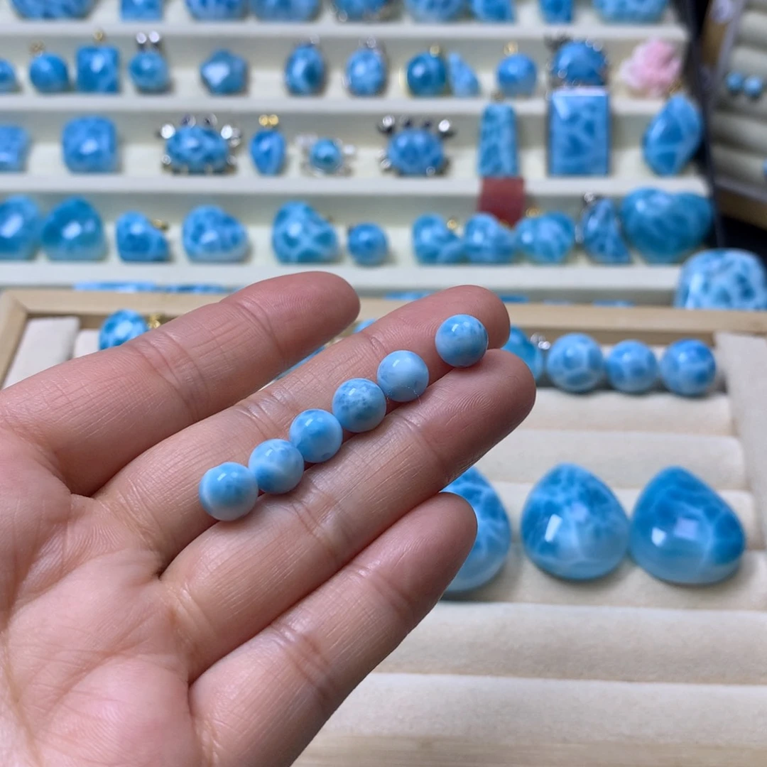 针钠钙石（海纹石）未镶嵌手镯小*?