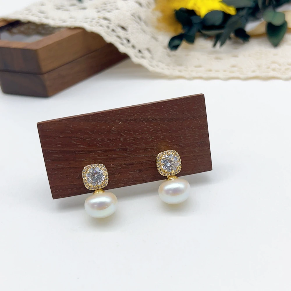 铜合金仿水晶耳饰 耳夹 02908 好啊商店 水J珠珠耳夹