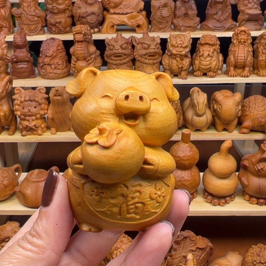 家***9崖柏太行崖柏手把件