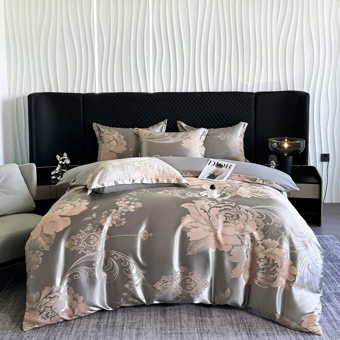 【琪哥专属】欧式设计师轻奢贡缎提花磨毛四件套