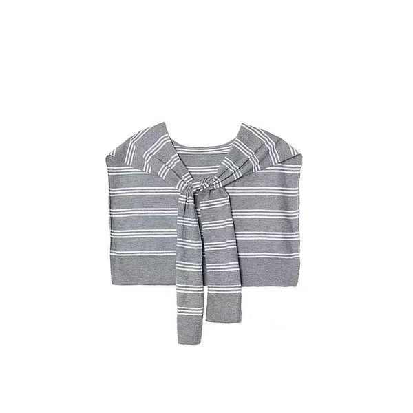 M1DNOTE小众设计师品牌25春夏新品条纹披肩SOLSOL买手店