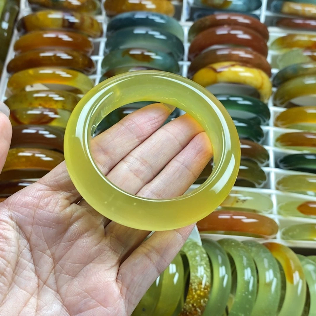 未镶嵌蛇纹石玉手镯54