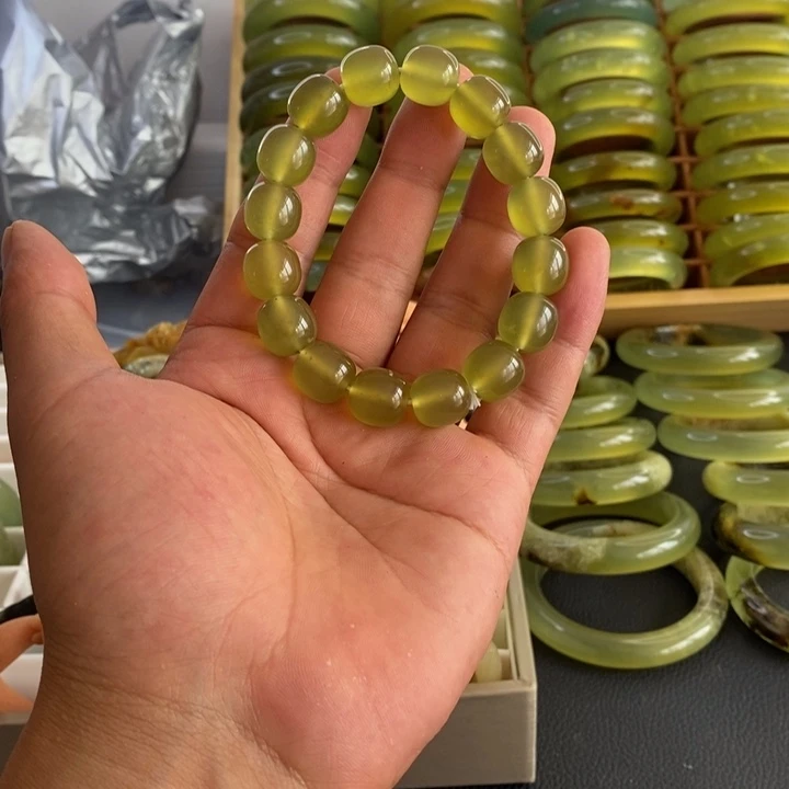 蛇纹石玉合金手镯