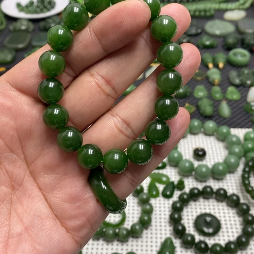 【闪购商品】和田玉（碧玉）手链未镶嵌你****