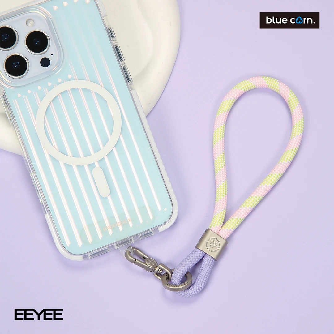 bluecorn 伊亚伊原创7mm时尚百搭撞色拼接户外防丢通用手机挂绳