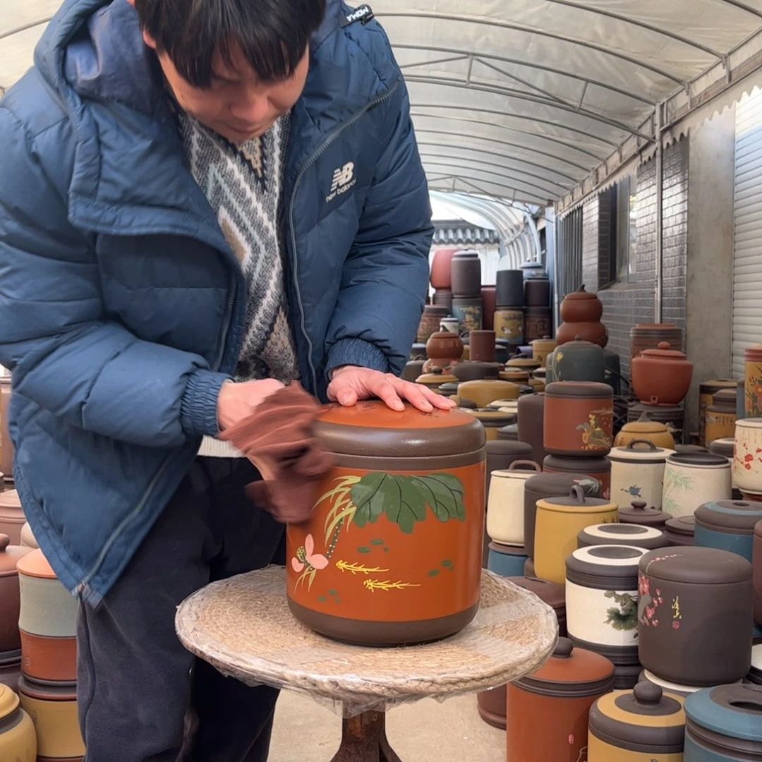 紫砂茶叶罐9 饼茶叶罐