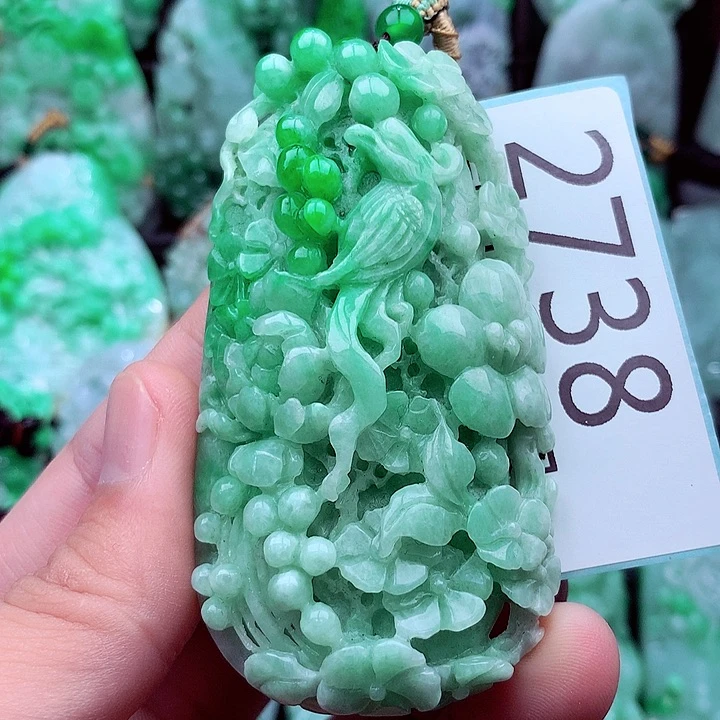 翡翠未镶嵌吊坠(不含链)