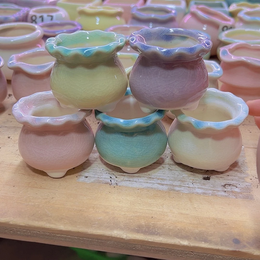 陶瓷花盆当场满12包邮