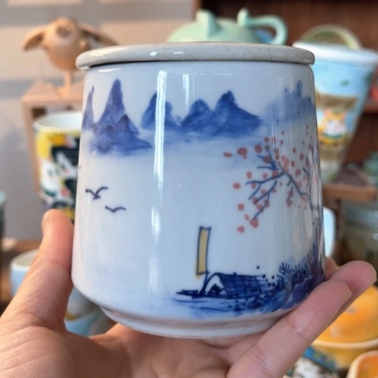 炉冰*泉景德镇釉下手绘陶瓷