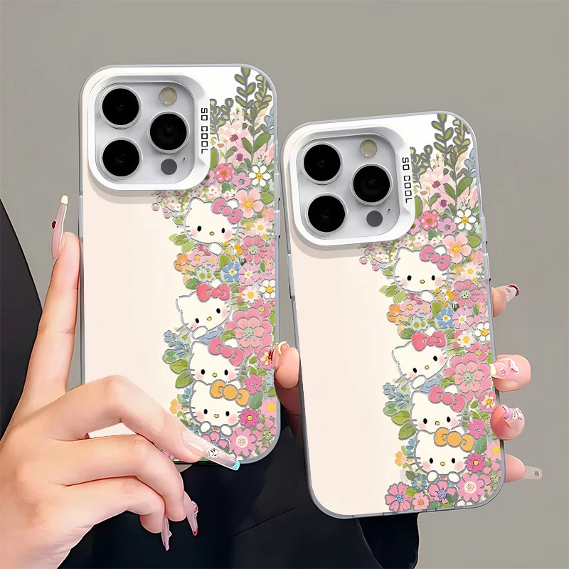 BANCAins春天花丛凯蒂适用苹果16/15手机壳华为P70vivo小米14oppo