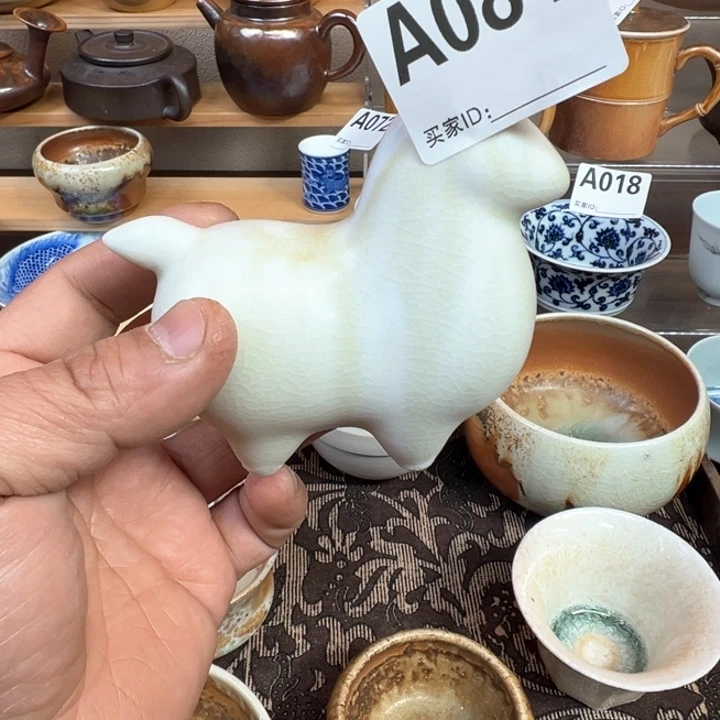 摆件084 景德镇手工柴烧茶器