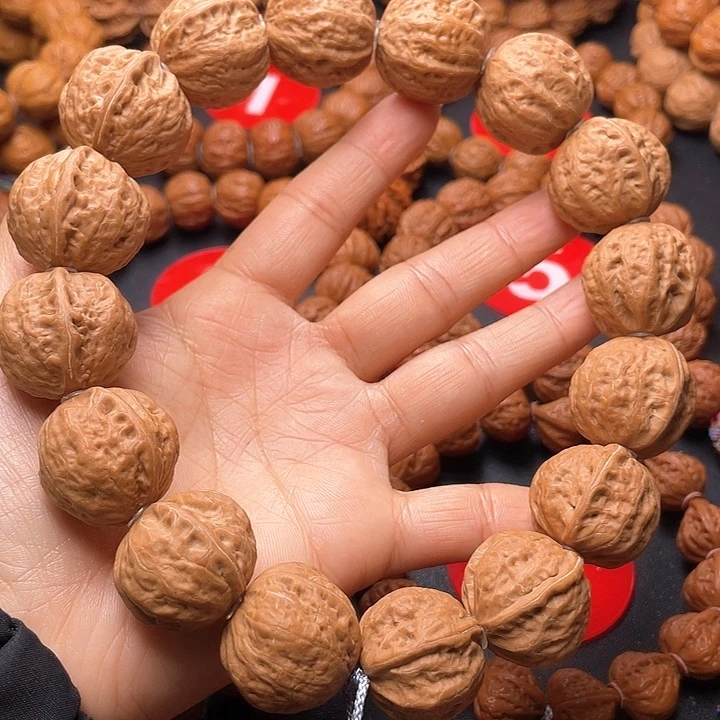 文玩核桃吊坠一道筋白茬