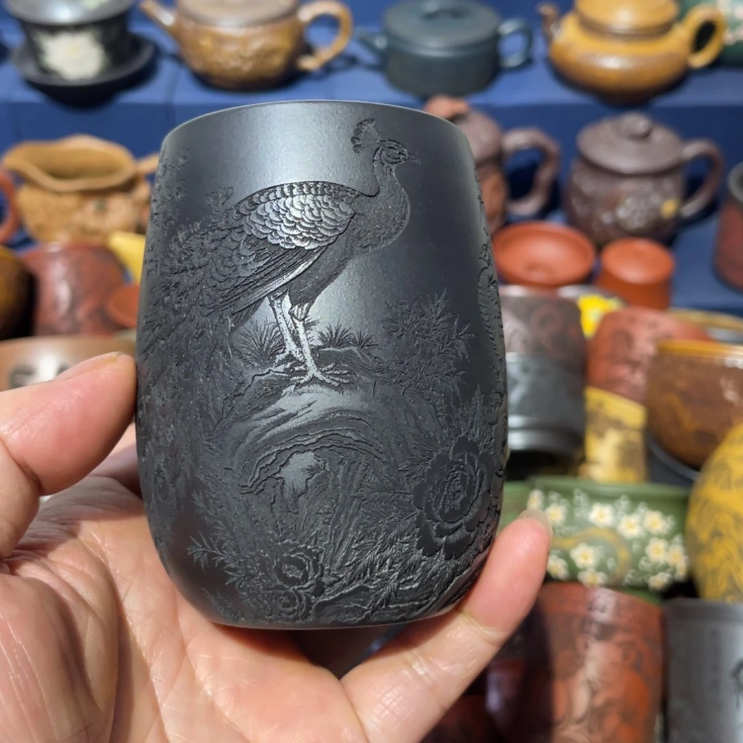 原矿紫砂手工主人杯