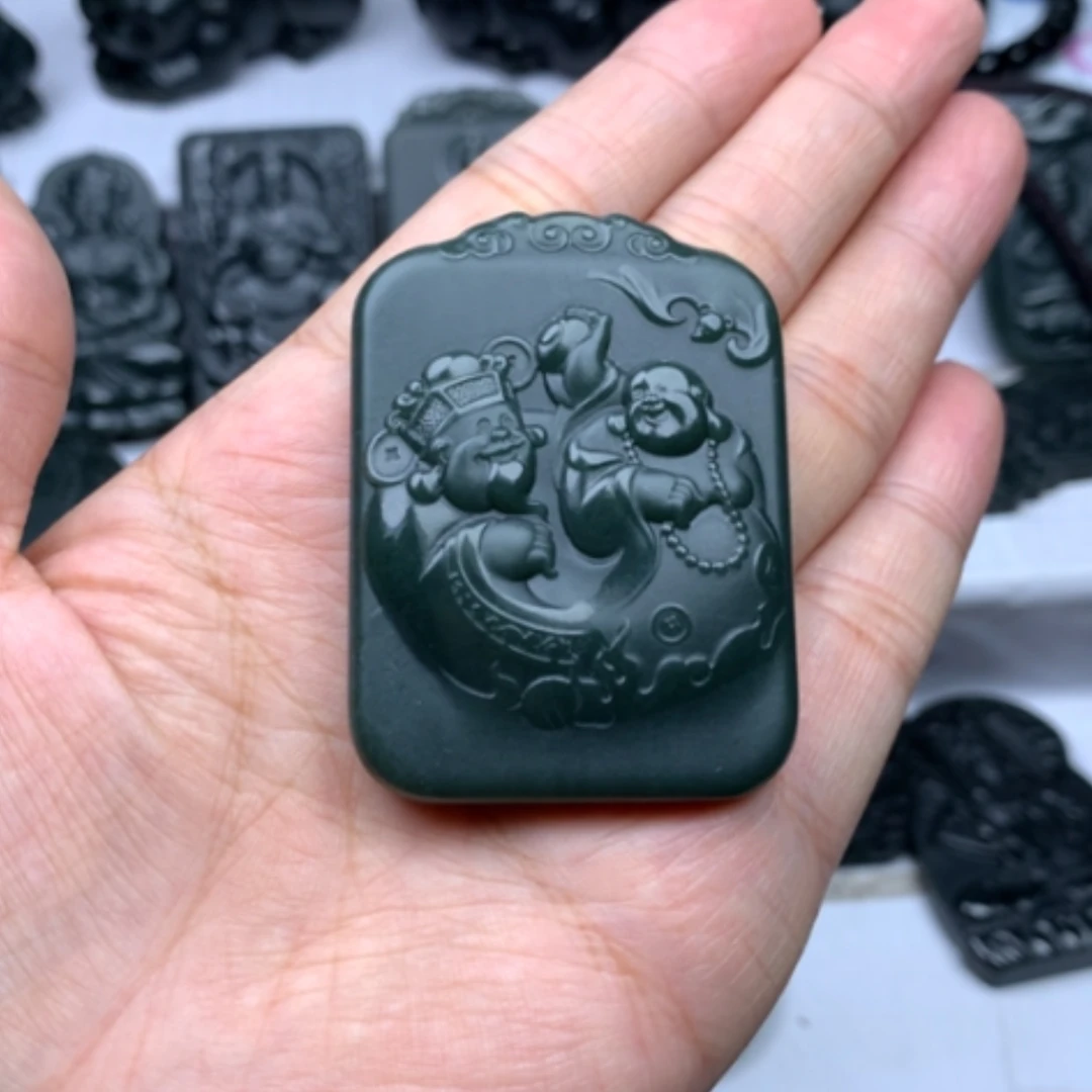 【闪购商品】和田玉未镶嵌颈饰双面雕刻