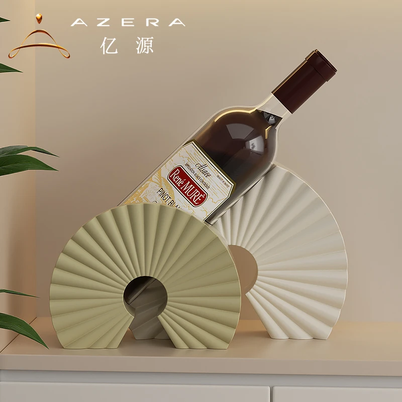 红酒架艺术摆件奶油风客厅酒柜玄关电视柜摆设高档喜上加喜装饰品