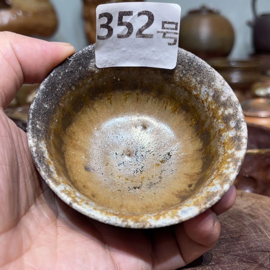 纯手工柴烧茶杯晨阳出品