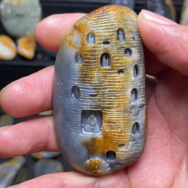 @***)和田玉未镶嵌挂件