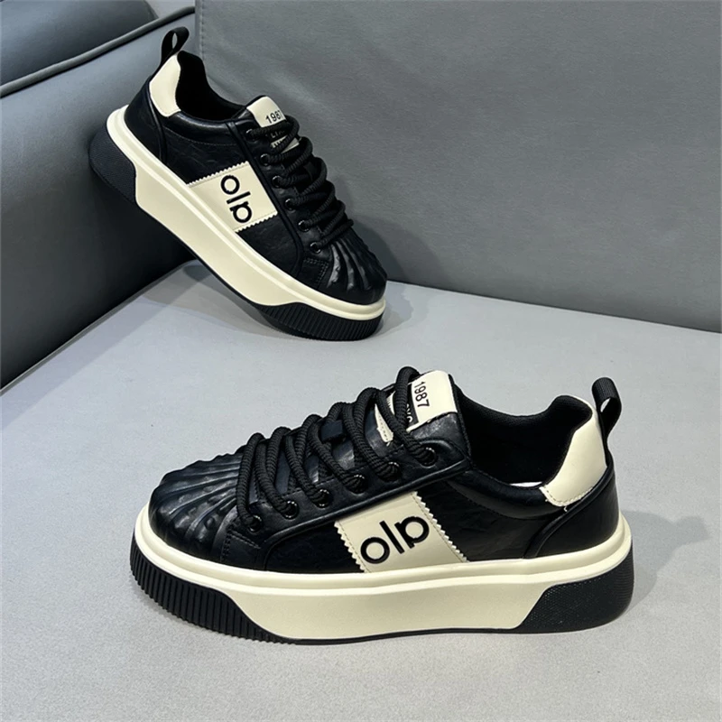 男鞋2025秋季新款拼色百搭运动板鞋透气软底低帮时尚男鞋休闲鞋子