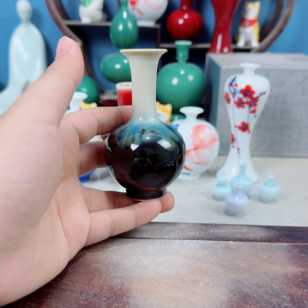 陶瓷手工小花器摆件