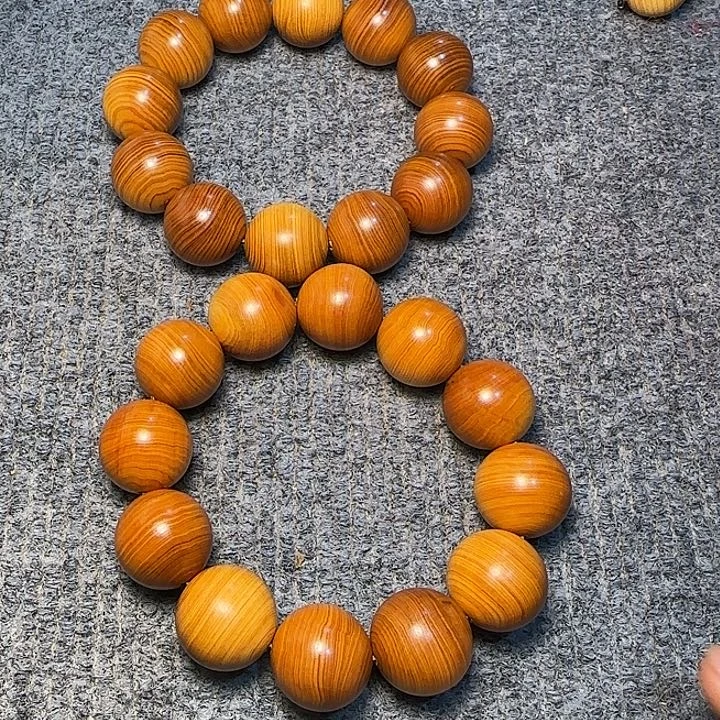 柏木（崖柏）全陈化老料把件串2.0发一条