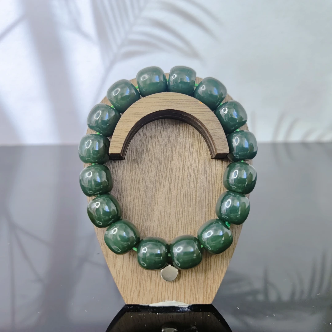 N和田玉桶珠手串（卡14）3300