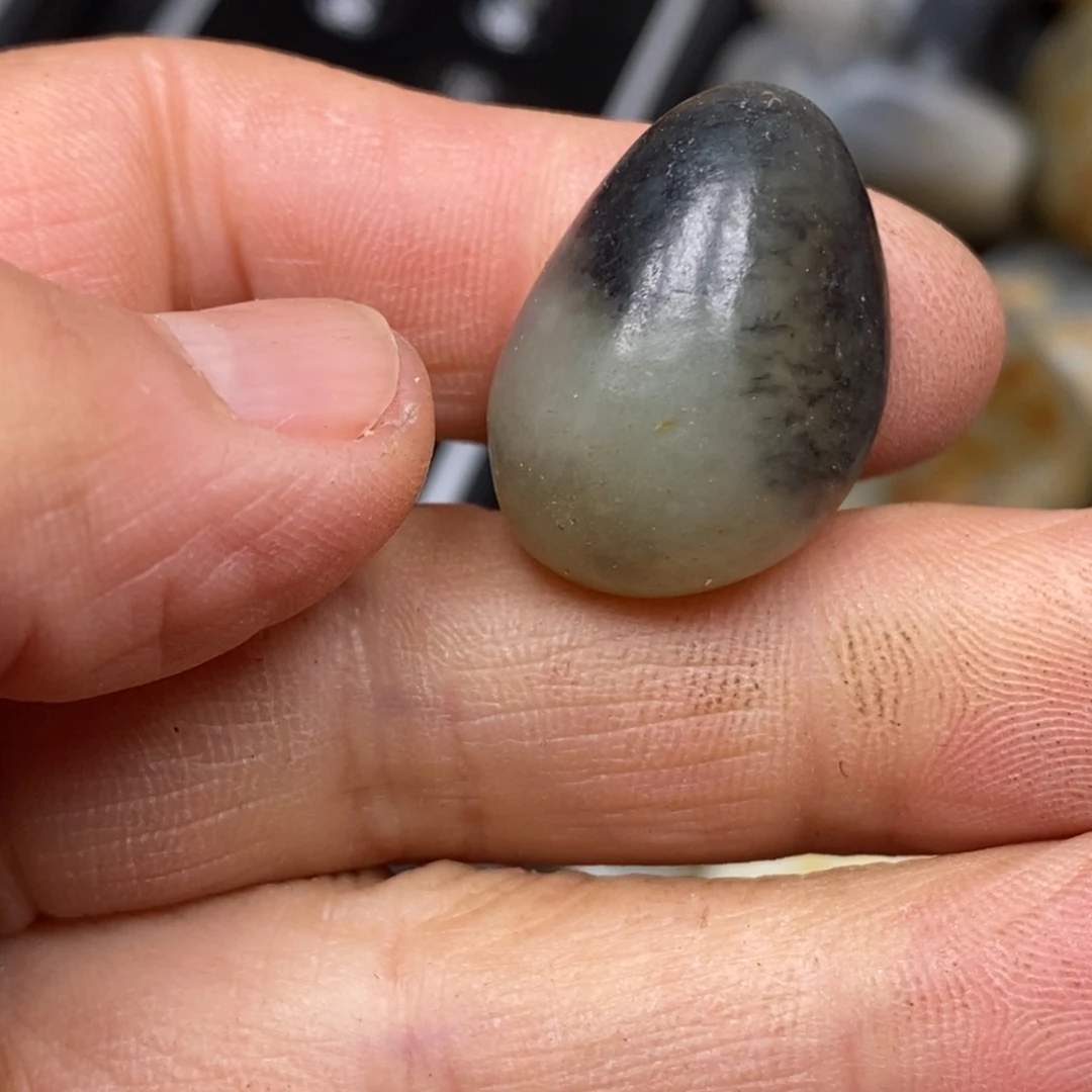 和田玉挂件银S925镀金镶嵌