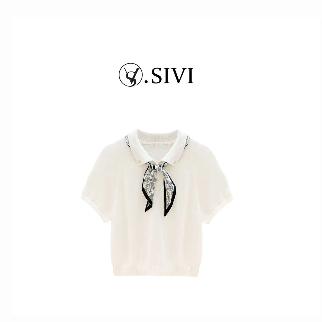 【米兰游记】2025夏季新款时尚天-丝+亚麻设计师上衣H3092